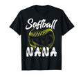 Softball Nana Family Matching T-Shirt - Fun Novelty Design Men Women