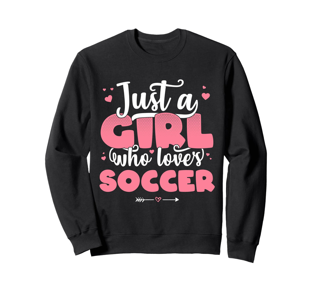 Just Who Loves Soccer Football Sweatshirt - Minimalist Print for Adults