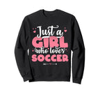 Just Who Loves Soccer Football Sweatshirt - Minimalist Print for Adults