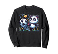 Panda Soccer Player Kicking Soccer Sweatshirt - Unique Graphic Men Women