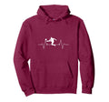 Soccer Heartbeat Soccer Player Gift Hoodie - Custom Art Print Unisex