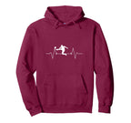 Soccer Heartbeat Soccer Player Gift Hoodie - Custom Art Print Unisex
