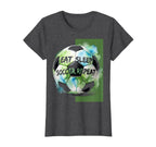 Eat Sleep Soccer Repeat Soccer Ball T-Shirt - Trendy Graphic for Adults