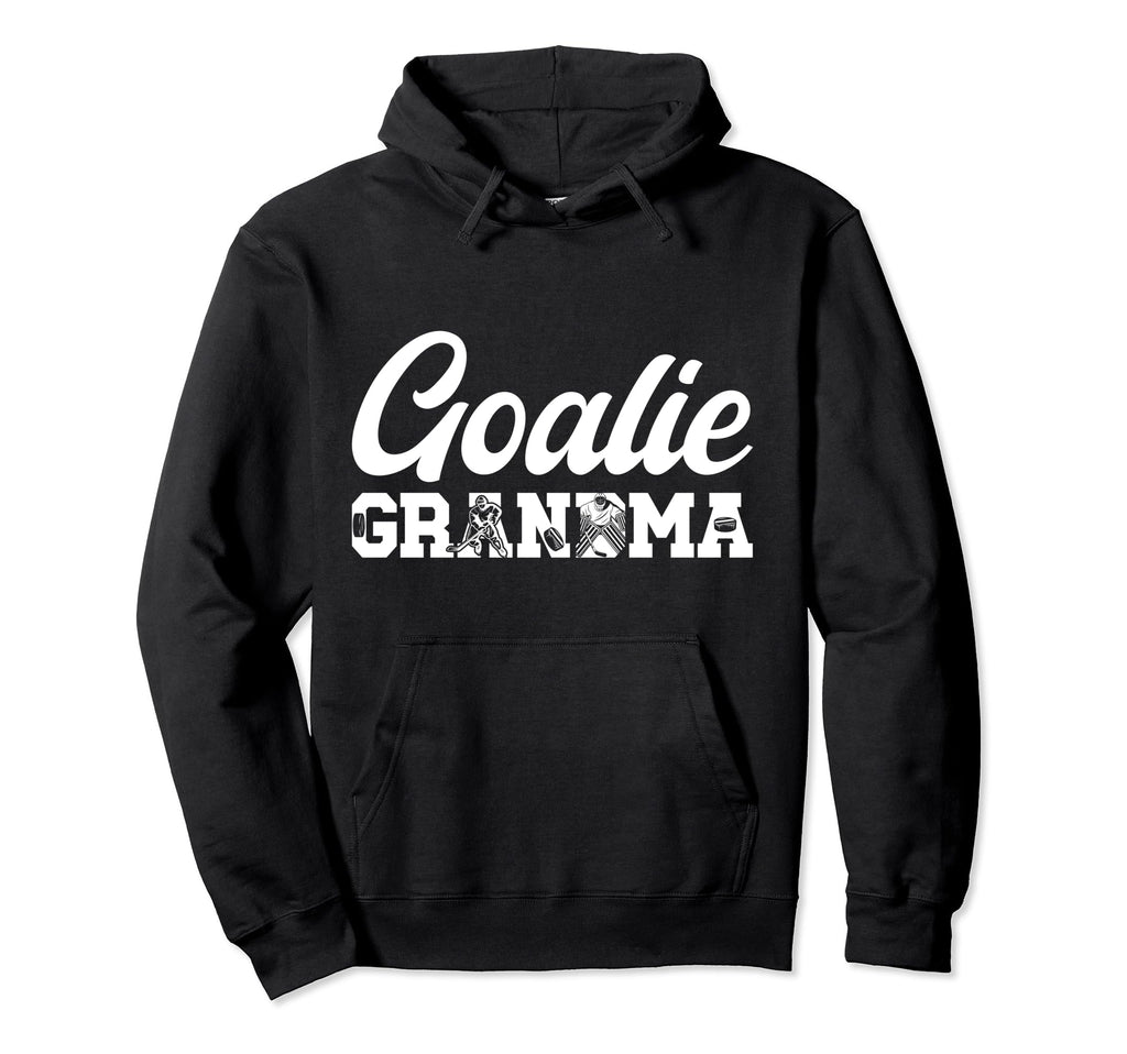 Ice Hockey Goalie Grandma Hockey Goalkeeper Hoodie - Graphic Print Unisex