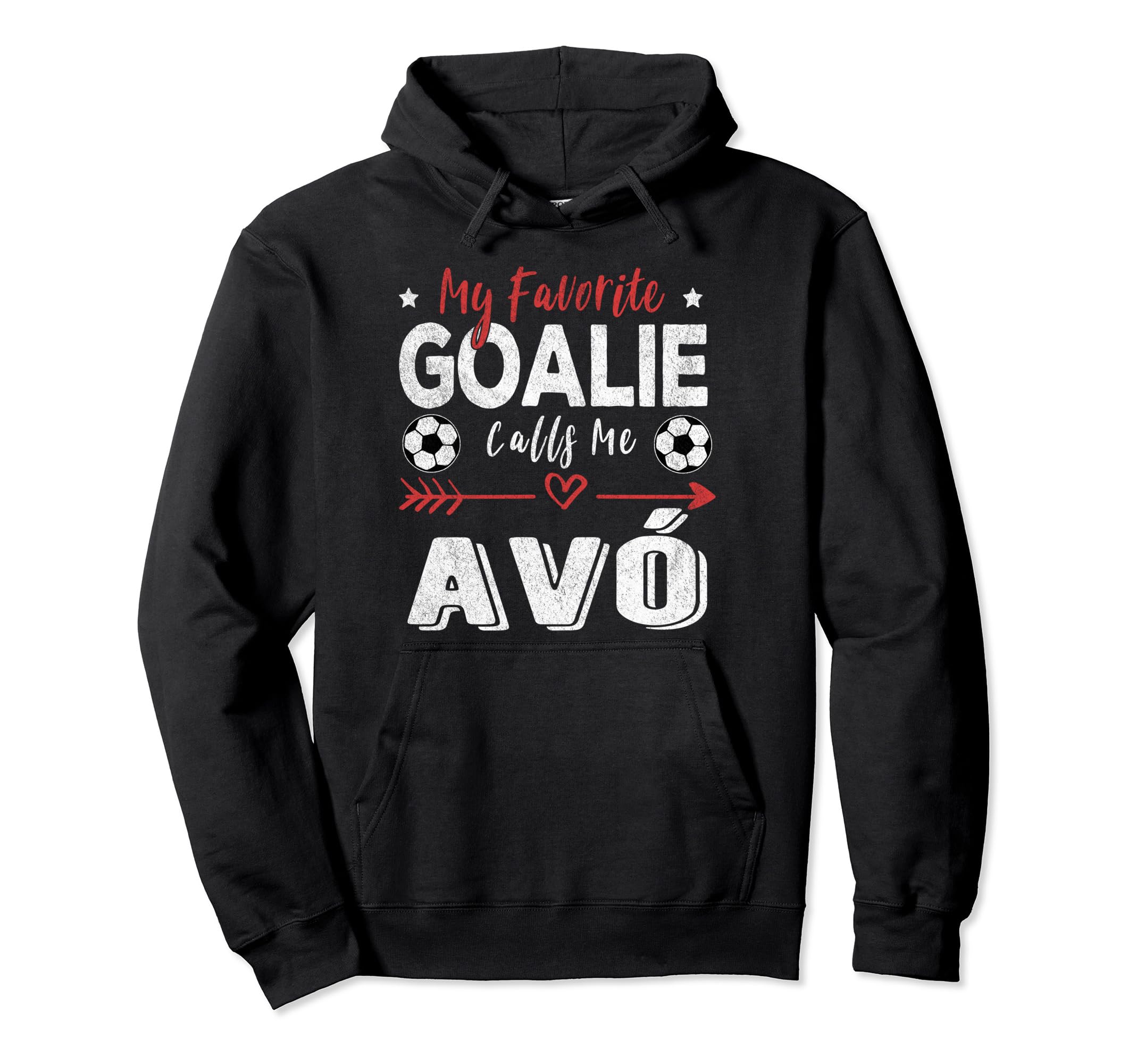 My Favorite Goalie Calls Me Av Hoodie - Casual Everyday Wear for Adults