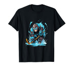 Monkey Ice Hockey Player Hockey T-Shirt - Streetwear Style for Adults