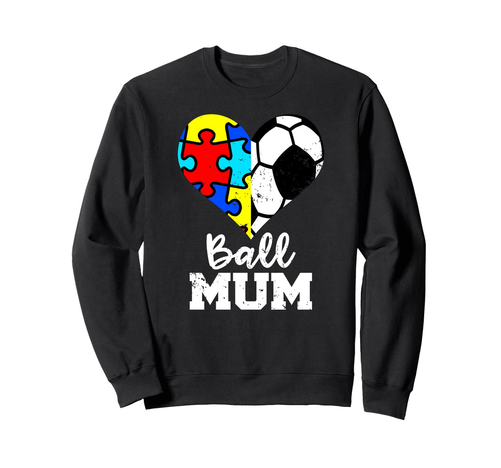 Autism Soccer Mum Funny Autism Sweatshirt - Minimalist Print Men Women