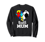 Autism Soccer Mum Funny Autism Sweatshirt - Minimalist Print Men Women