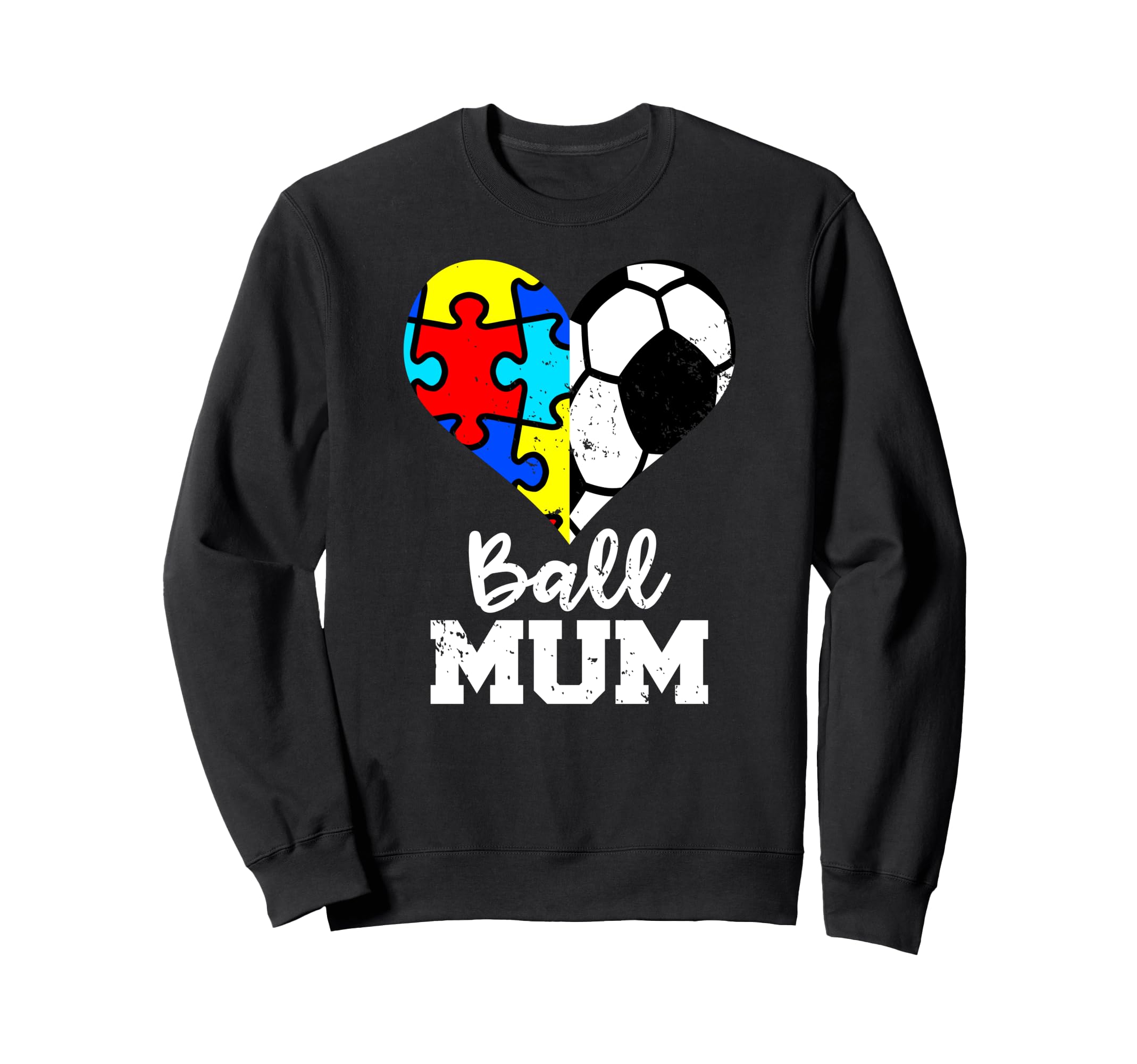 Autism Soccer Mum Funny Autism Sweatshirt - Minimalist Print Men Women