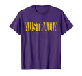 Australia Green And Yellow Athletic T-Shirt - Trendy Graphic Men Women