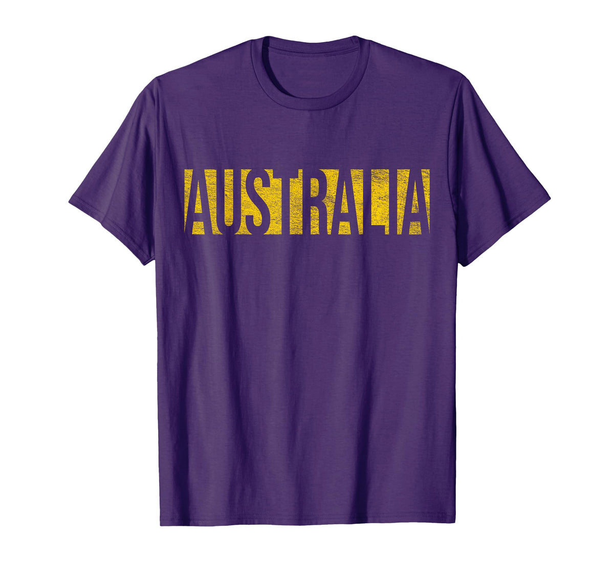 Australia Green And Yellow Athletic T-Shirt - Trendy Graphic Men Women