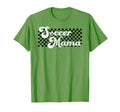 Soccer Mama Soccer Mom Checkered T-Shirt - Minimalist Print for Adults