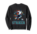 Soccer Striker Fullback Position Sports Sweatshirt - Trendy Graphic Unisex