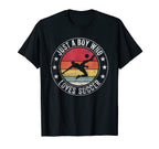 Just Who Loves Soccer Soccer T-Shirt - Unique Graphic for Adults