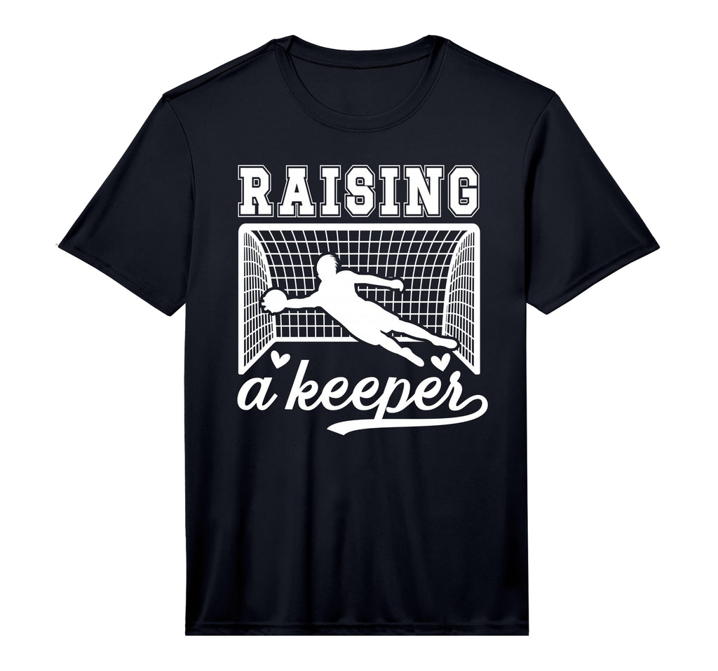 Mens Raising Soccer Keeper Mom T-Shirt - Casual Everyday Wear Men Women