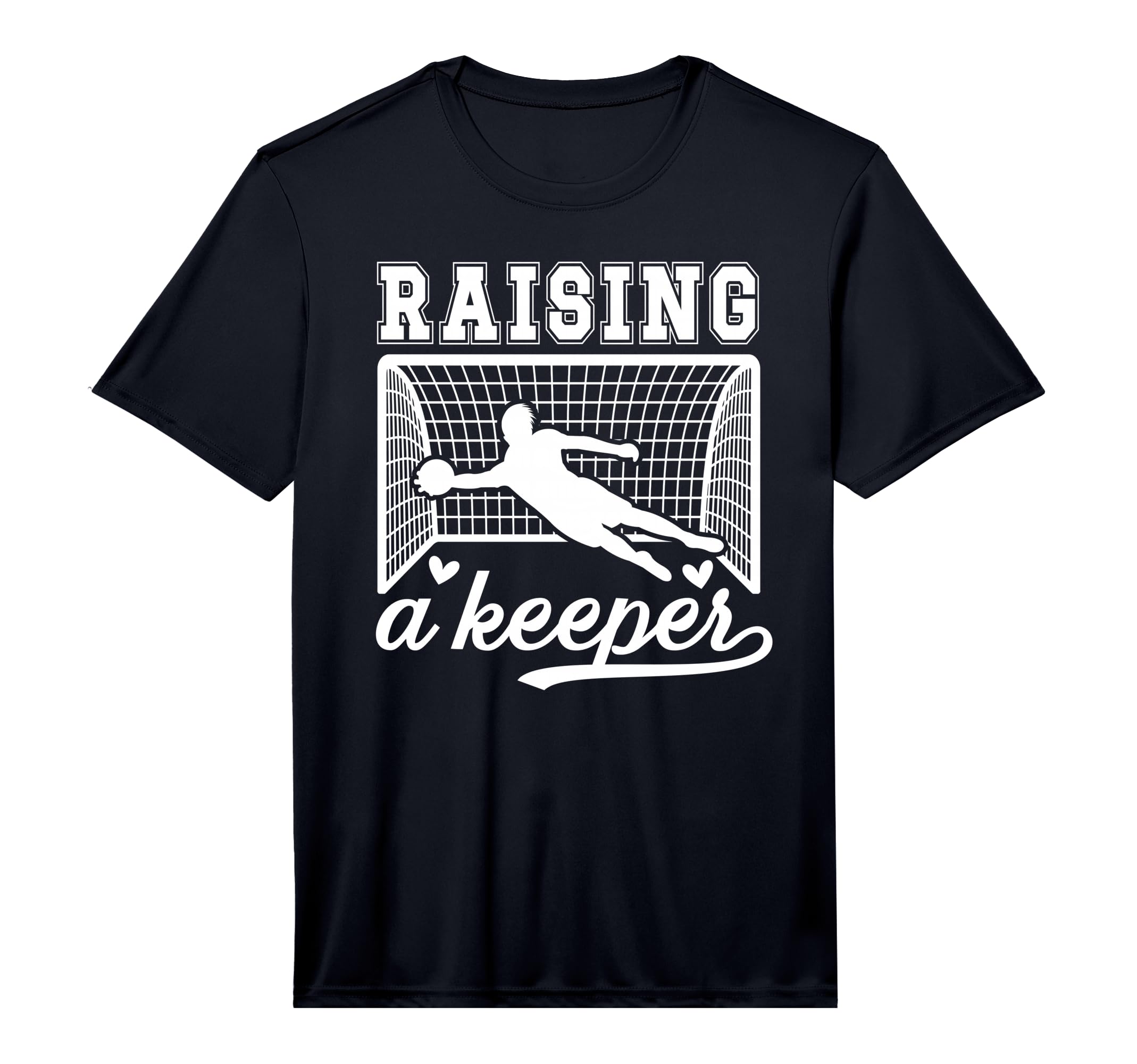 Mens Raising Soccer Keeper Mom T-Shirt - Casual Everyday Wear Men Women