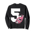 5 Soccer Birthday Gift Soccer Fan Sweatshirt - Minimalist Print Men Women