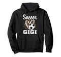 Soccer Gigi Leopard Heart Grandma Hoodie - Fun Novelty Design for Adults