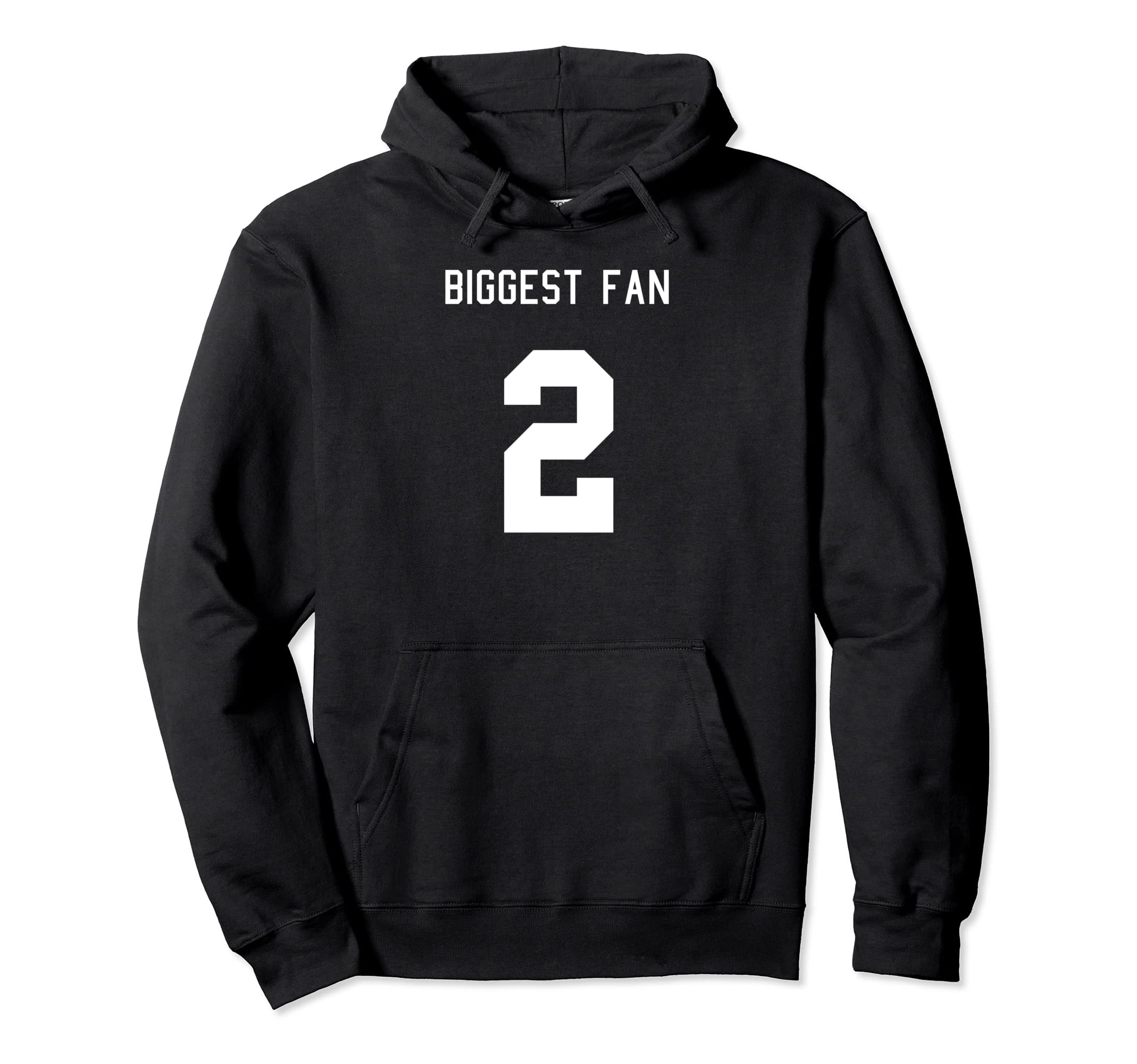 Number 2 Biggest Fan Sport Spirit Hoodie - Casual Everyday Wear Unisex