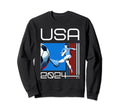 American Flag Soccer Soccer 2024 Sweatshirt - Novelty Apparel Unisex