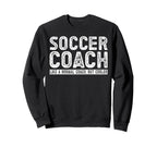 Soccer Coach Sweatshirt - Minimalist Print for Adults