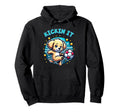 Kickin It Soccer Player Puppy Dog Ball Hoodie - Aesthetic Graphic Men Women