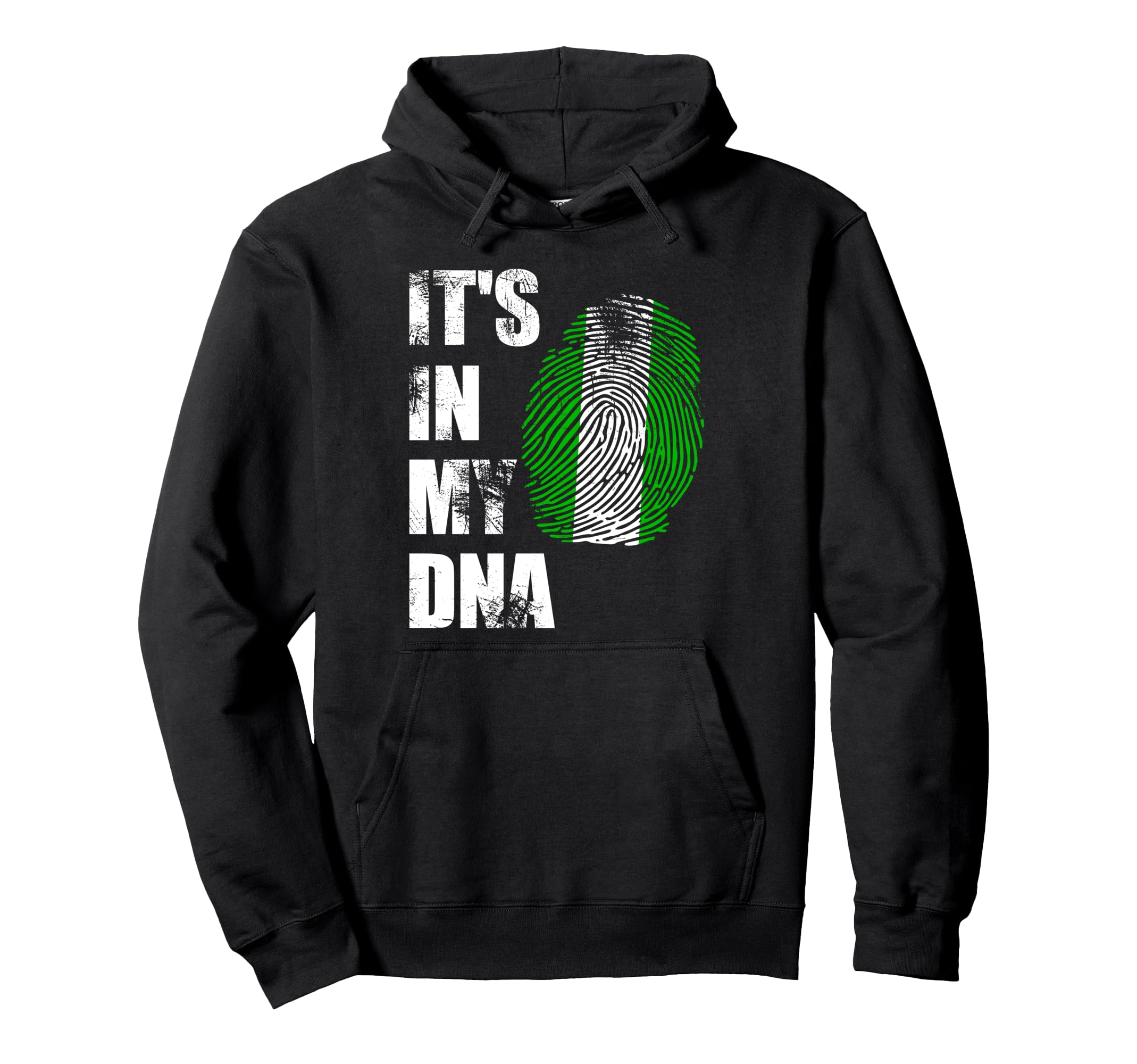 Nigeria Its My Dna Nigerian Flag Hoodie - Aesthetic Graphic for Adults