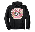 Soccer Diva Player Lover Coach Fan Hoodie - Unique Graphic for Adults