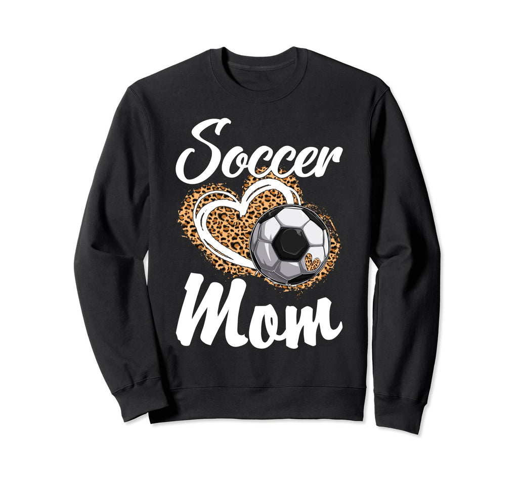 Soccer Mom Grandma Leopard Soccer Sweatshirt - Minimalist Print for Adults