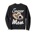 Soccer Mom Grandma Leopard Soccer Sweatshirt - Minimalist Print for Adults