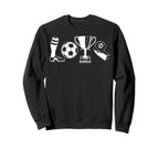 Soccer Love Gift Football Player Sweatshirt - Unique Graphic for Adults