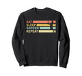 Eat Sleep Soccer Repeat Football Sweatshirt - Fun Novelty Design Men Women