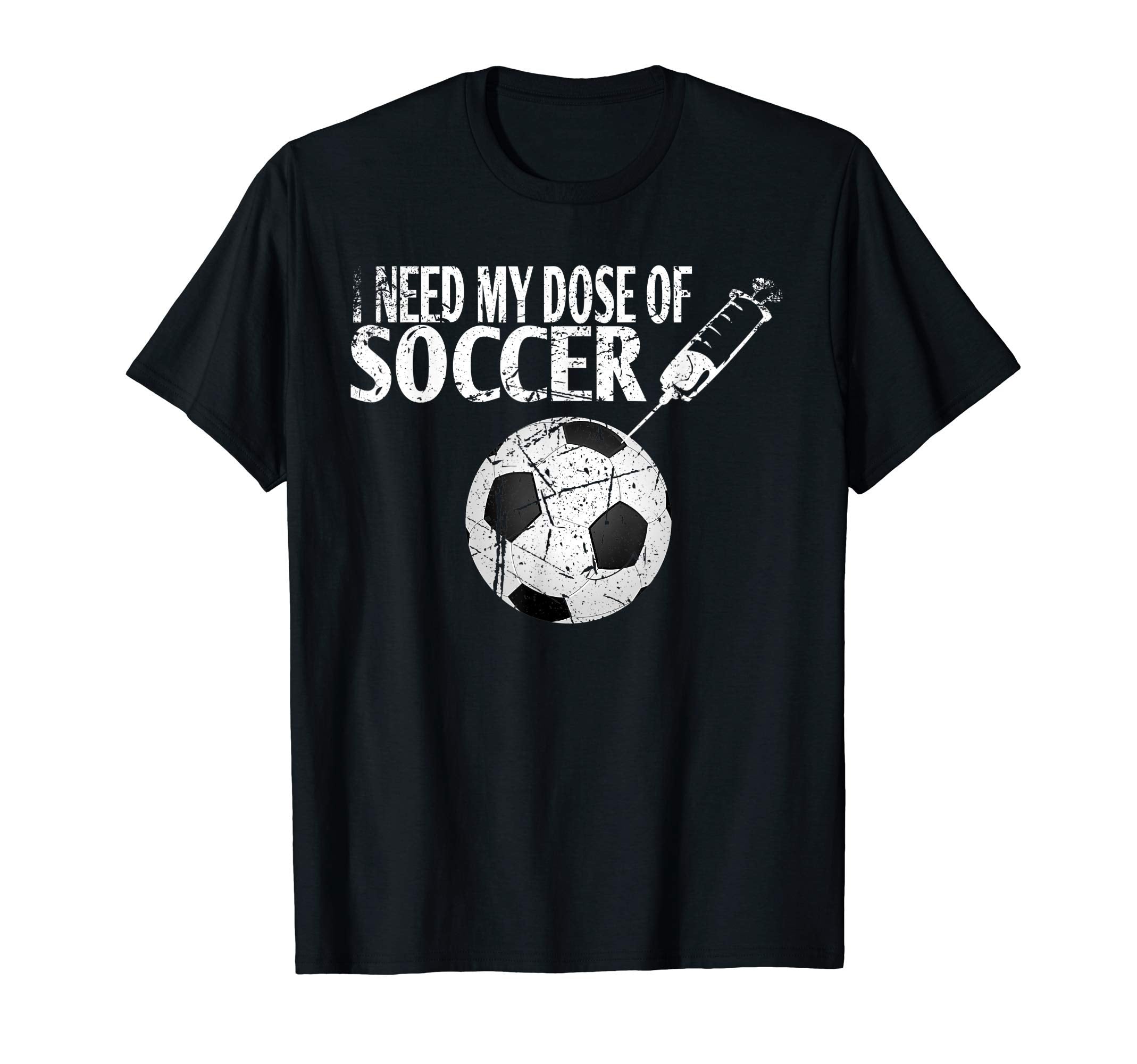 Soccer Player Vaccination Syringe T-Shirt - Streetwear Style Men Women