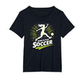 Born To Play Soccer Womens T-Shirt - Aesthetic Graphic for Adults