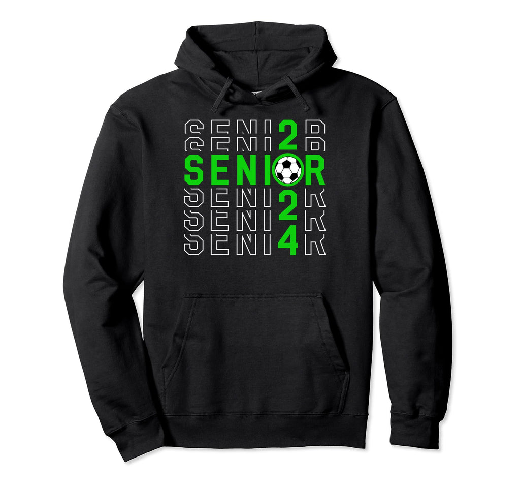 Senior Class 2024 Graduation 2024 Green Hoodie - Graphic Print for Adults