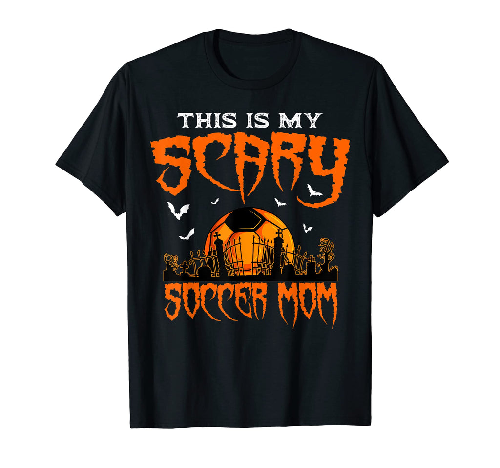 Halloween Scary Soccer Mom Player Ball T-Shirt - Unique Graphic Unisex