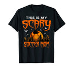 Halloween Scary Soccer Mom Player Ball T-Shirt - Unique Graphic Unisex