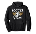 Soccer Mom Mother Leopard Soccer Mom Hoodie - Unique Graphic Men Women