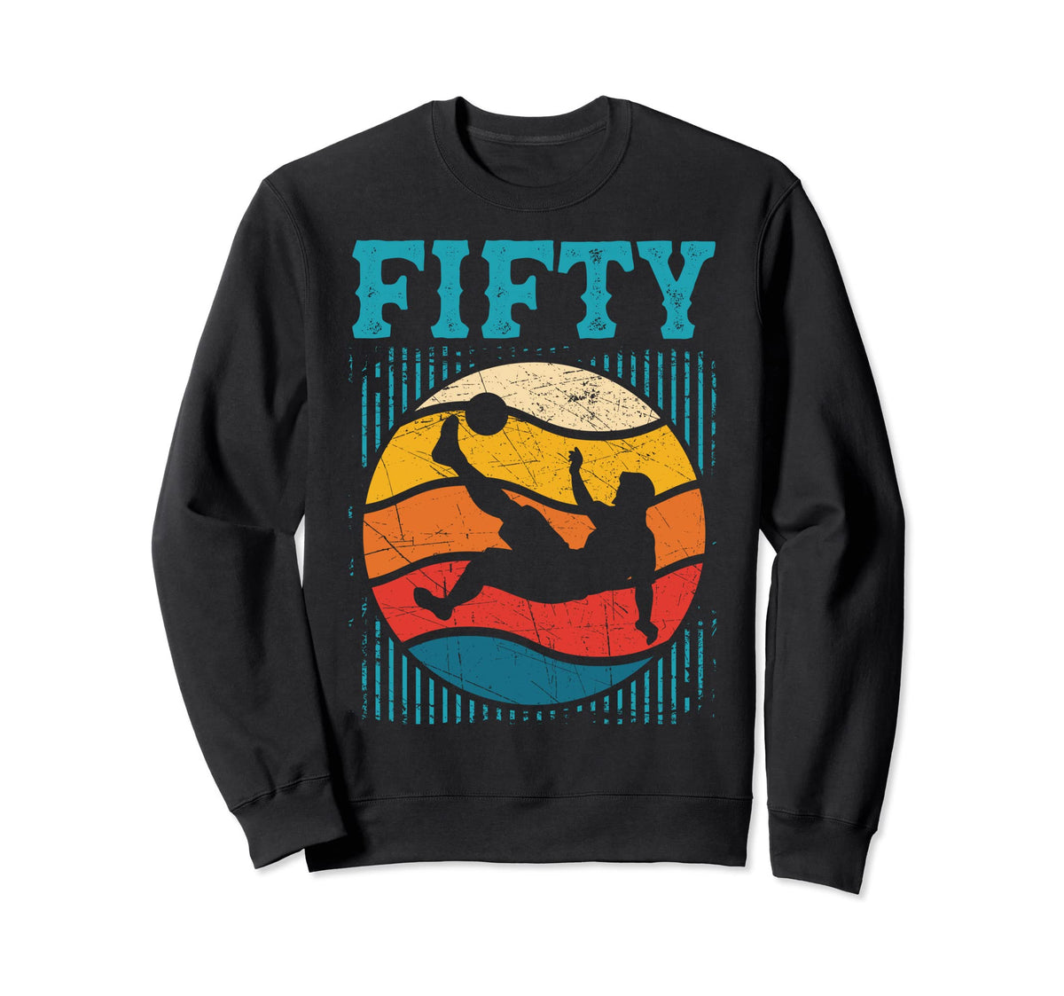 50Th Birthday Soccer 50 Years Old Sweatshirt - Graphic Print Men Women