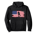 American Flag Soccer Soccer Hoodie - Minimalist Print Men Women