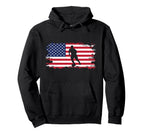 American Flag Soccer Soccer Hoodie - Minimalist Print Men Women