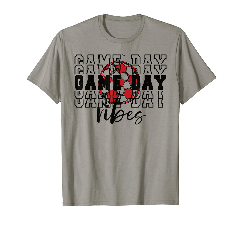Game Day Vibes Soccer Game Day T-Shirt - Novelty Apparel Men Women