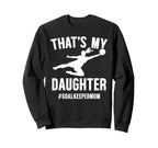 Proud Soccer Goalkeeper Mom Soccer Sweatshirt - Trendy Graphic for Adults