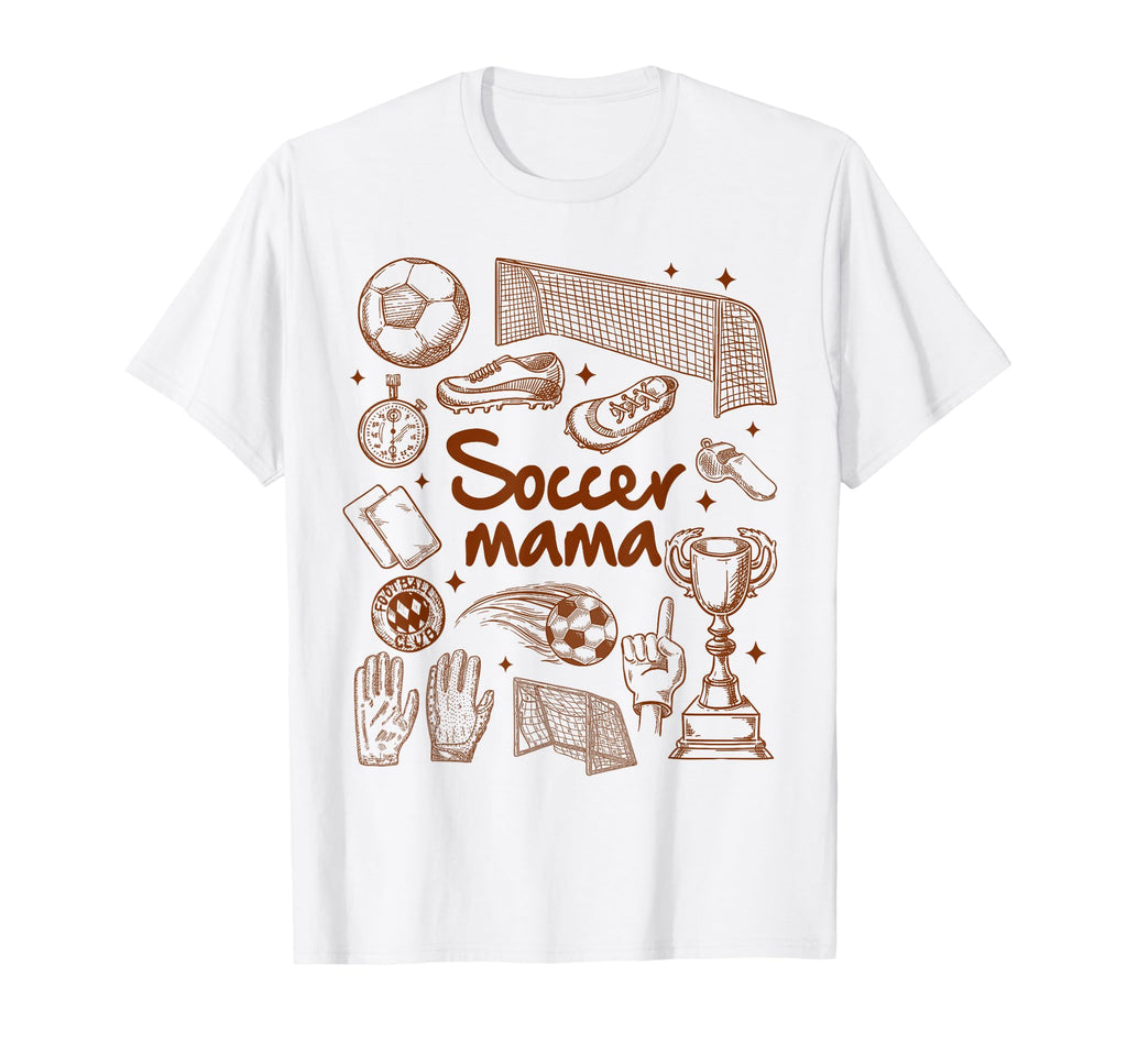 Soccer Mama Soccer Mom Loud Proud Game T-Shirt - Graphic Print for Adults