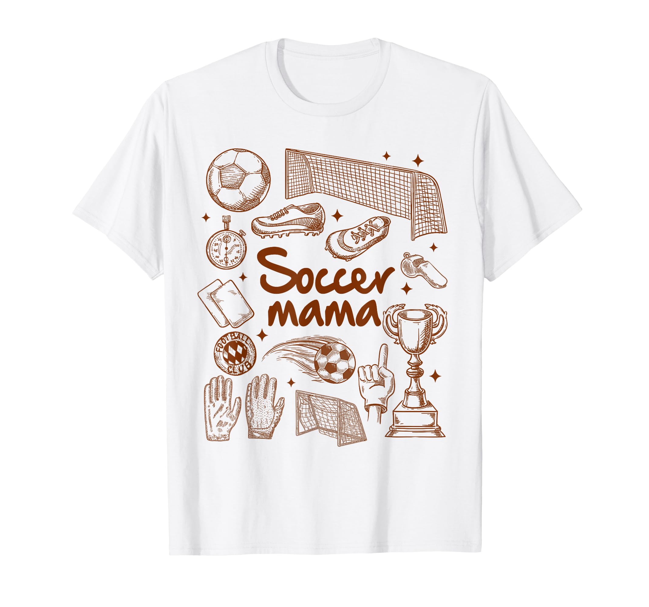 Soccer Mama Soccer Mom Loud Proud Game T-Shirt - Graphic Print for Adults