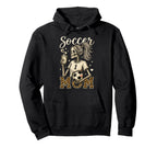 Soccer Mom Skeleton Coffee Leopard Halloween Hoodie - Graphic Print Unisex