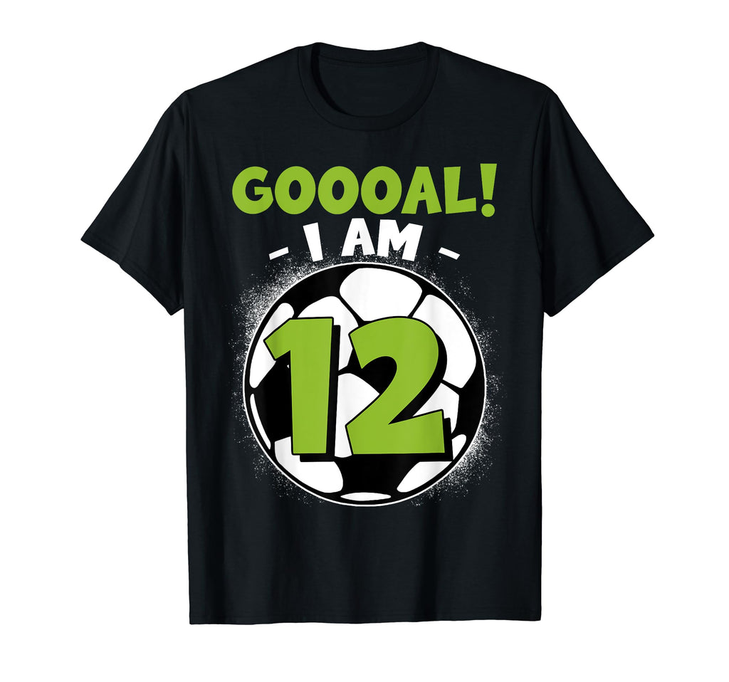 12 Year Old Birthday Soccer Themed T-Shirt - Streetwear Style for Adults