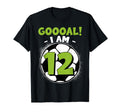 12 Year Old Birthday Soccer Themed T-Shirt - Streetwear Style for Adults