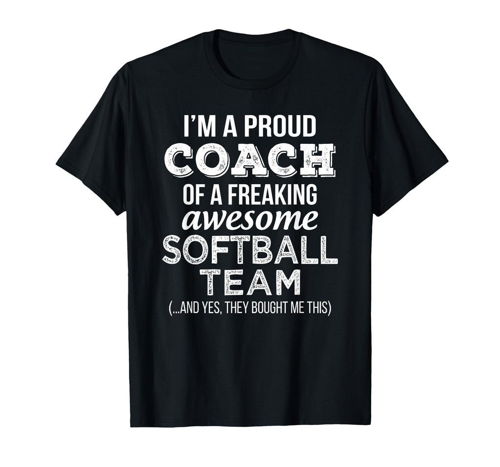 Softball Coach Funny Thank You T-Shirt - Novelty Apparel Men Women