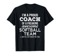 Softball Coach Funny Thank You T-Shirt - Novelty Apparel Men Women